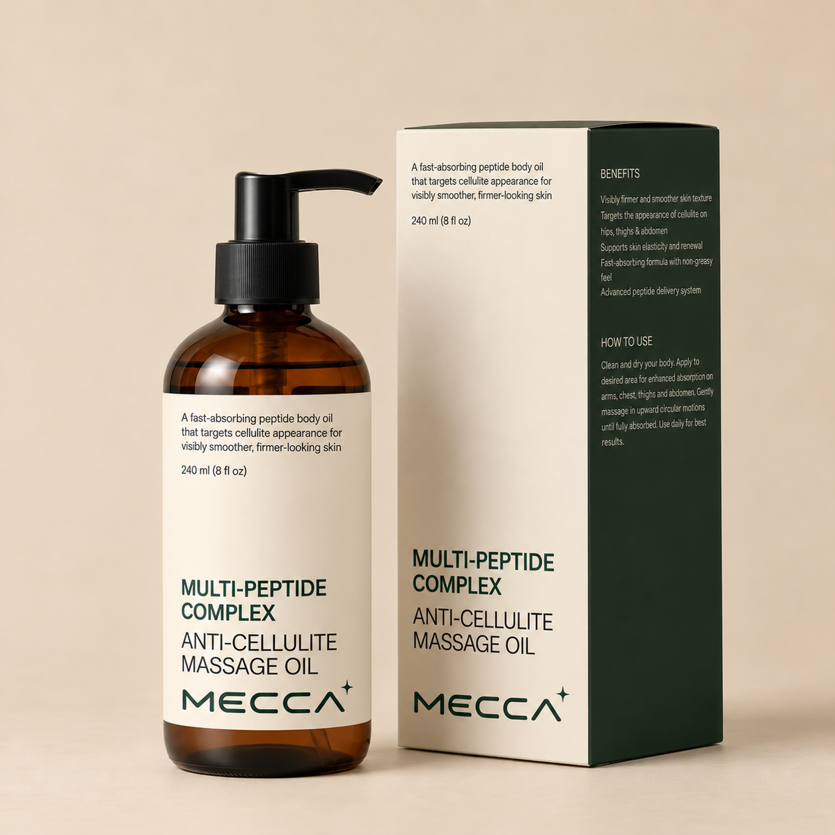 Mecca Multi-Peptide Anti-Cellulite Oil — The Clinical Peptide Ritual
